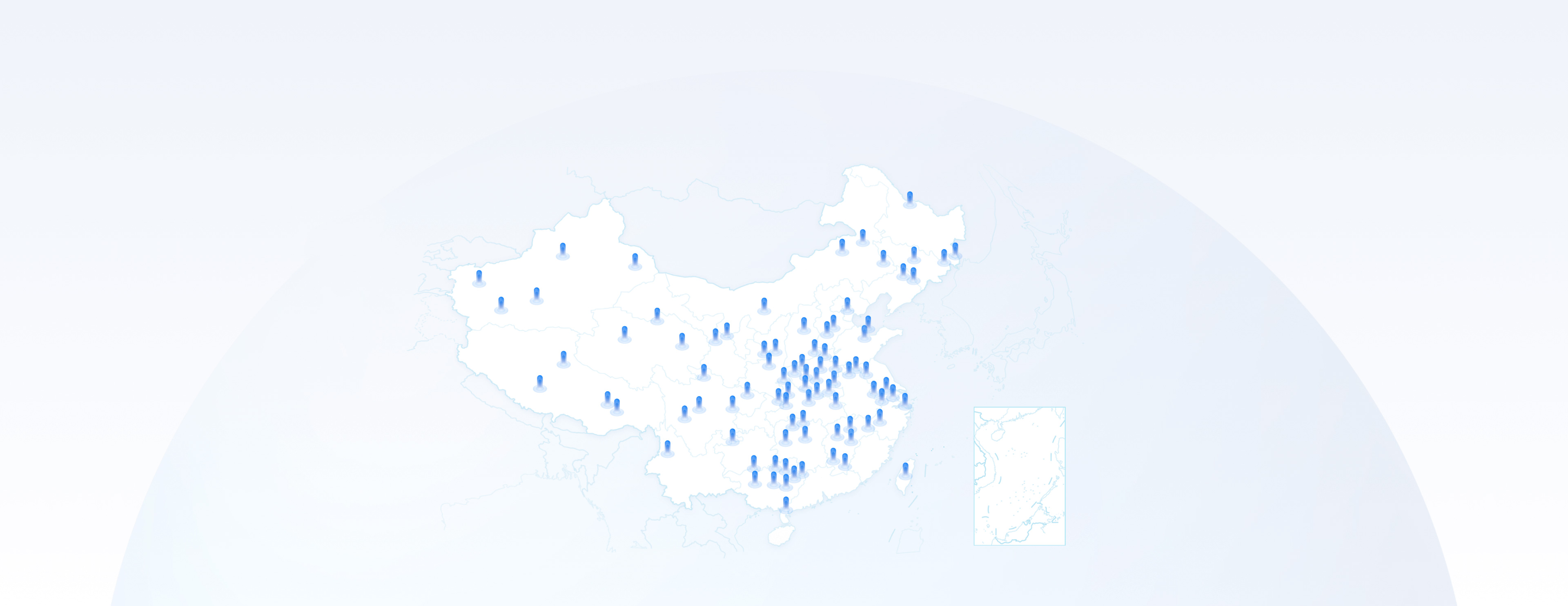 微盟全国销售网点图